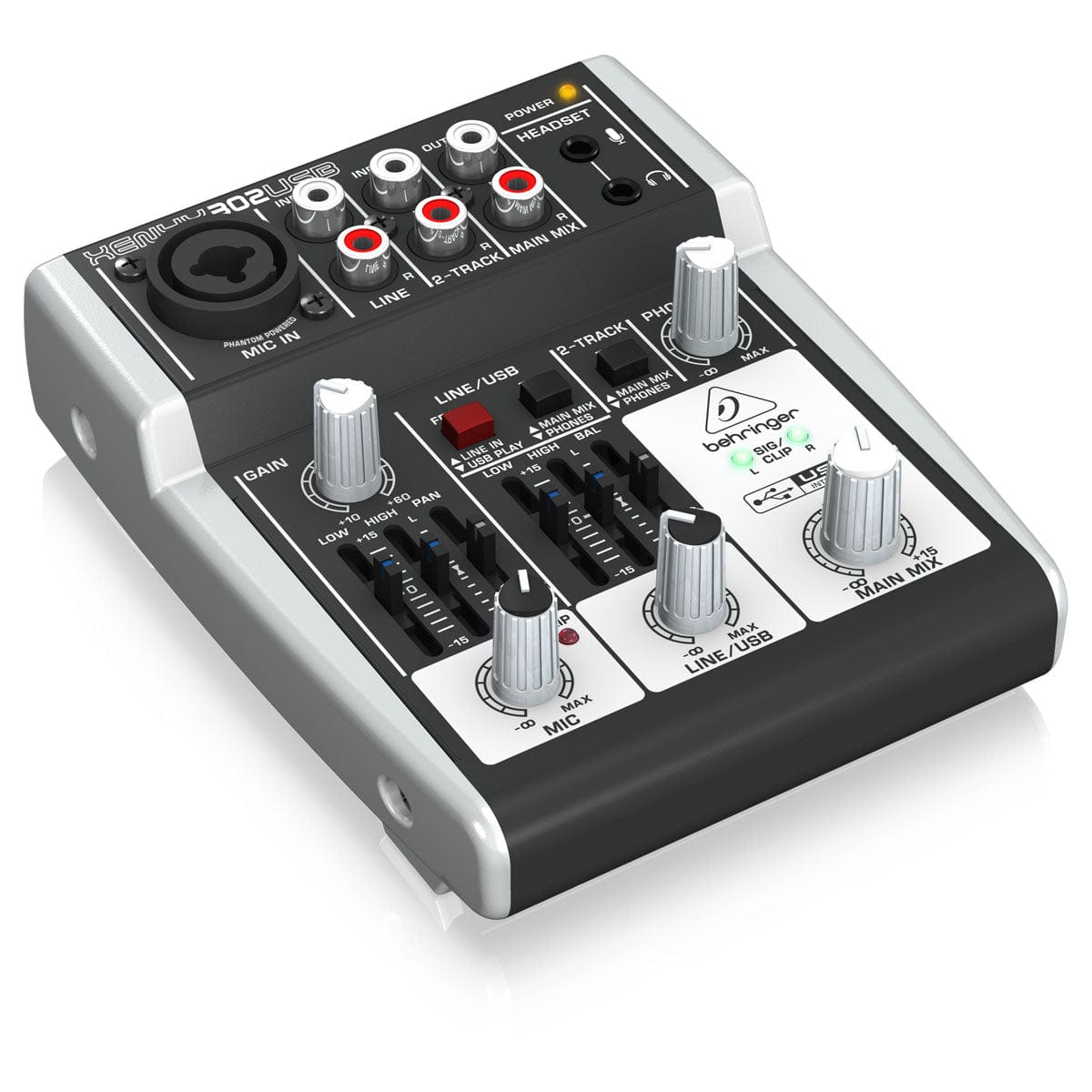 Behringer 302USB 5-Input Mixer with XENYX Mic Preamp and USB/Audio Interface- Byron Music