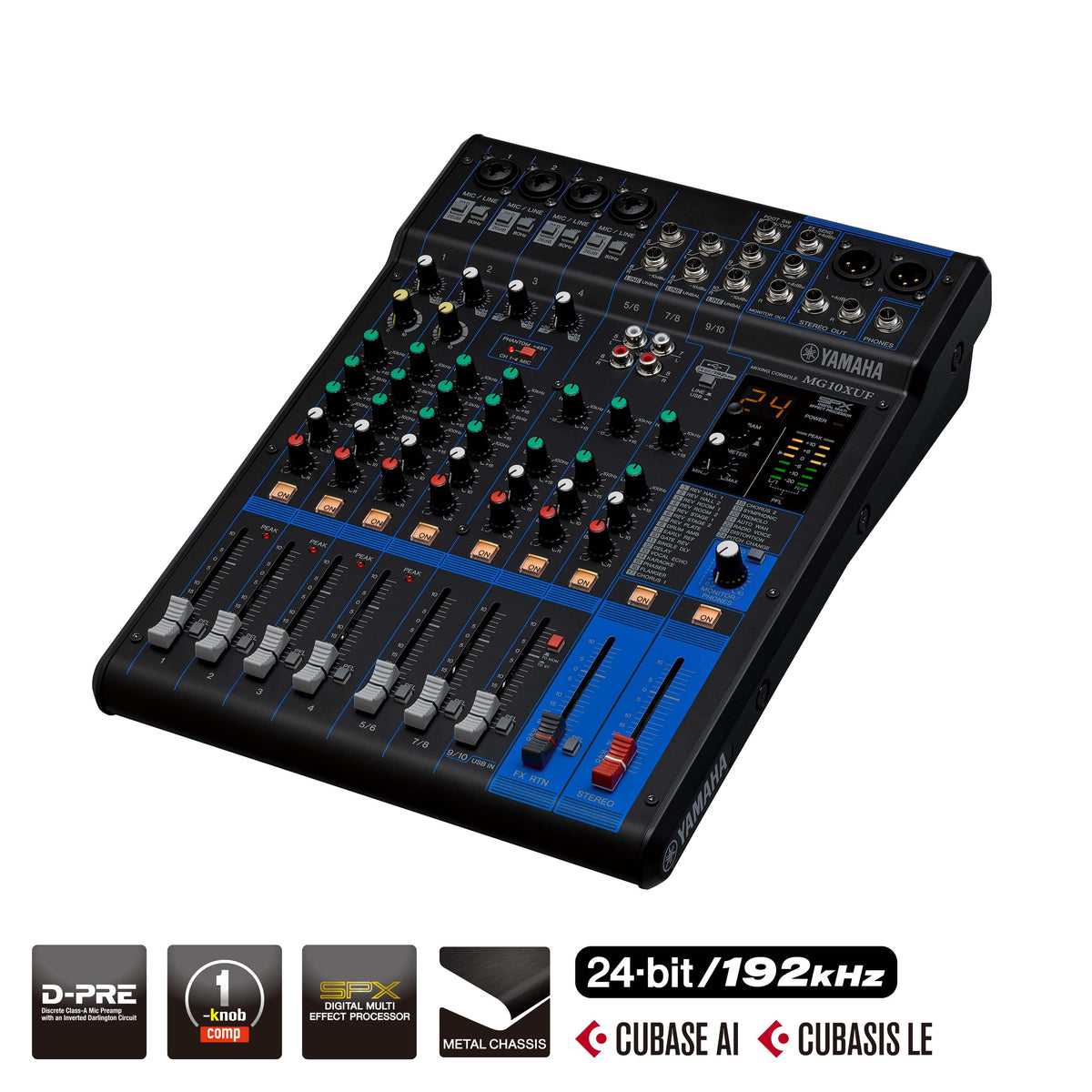 Yamaha Recording Yamaha MG10XUF Mixer 10-Channel with Effects &amp; USB - Byron Music