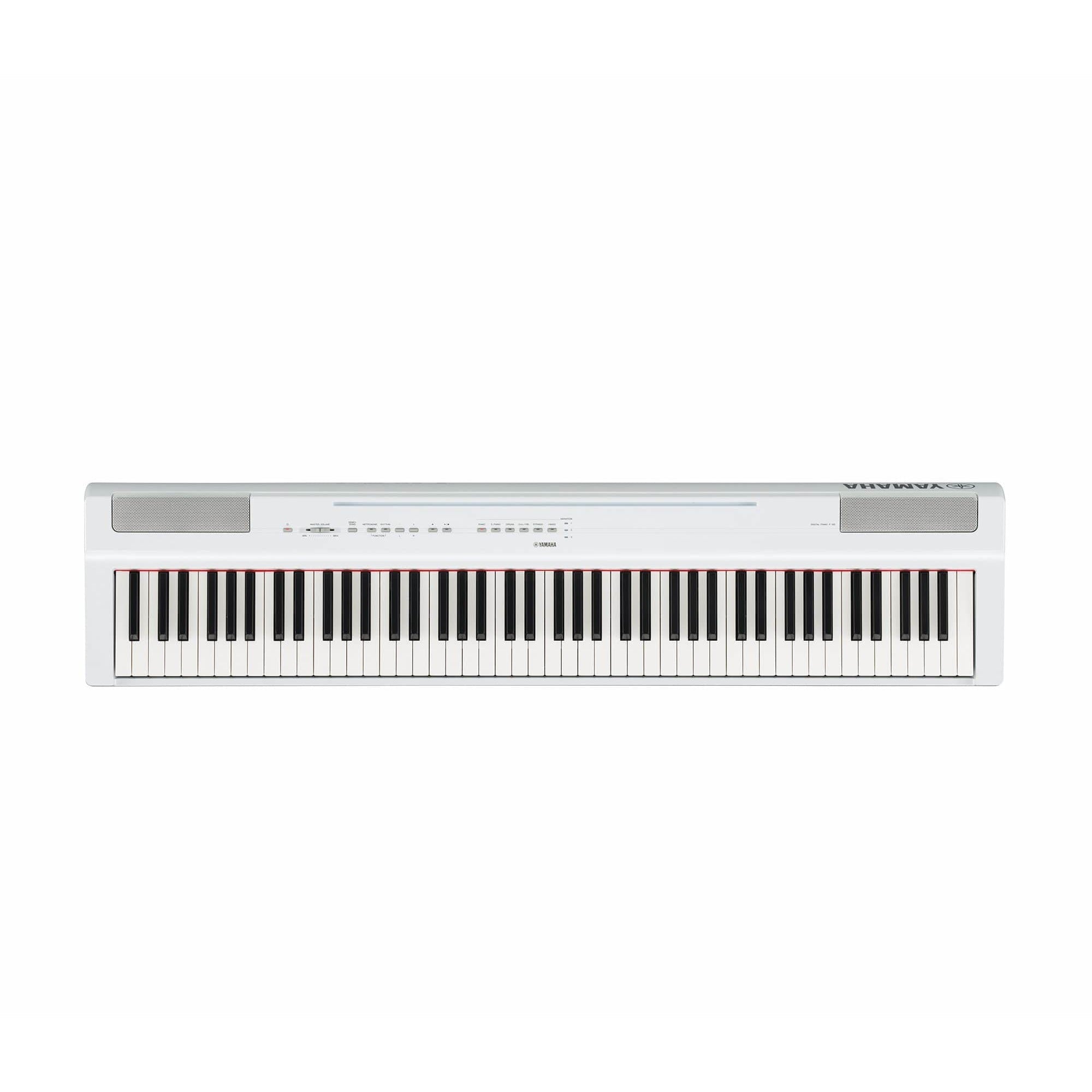 Yamaha Keys Yamaha P125WH Digital Piano White Package with Stand & Pedal Unit - Byron Music