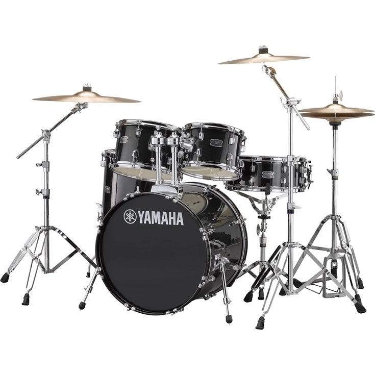 Yamaha Percussion Yamaha Rydeen 5pc Fusion Drum Kit Black Glitter with Free Stool RYD22BLG - Byron Music
